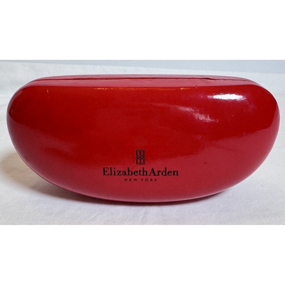 Elizabeth Arden Bright Red Hard Shell Eyeglass Sunglass Case Protective Holder - Picture 1 of 8